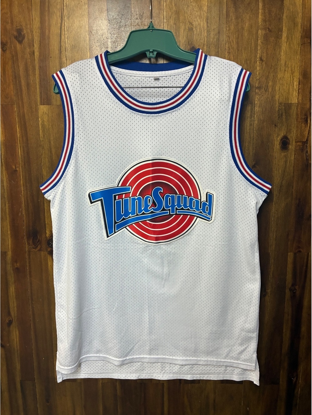 Tune Squad D Duck #2 Men’s Basketball Jersey Space Jam Y2K 2000s White Mesh M